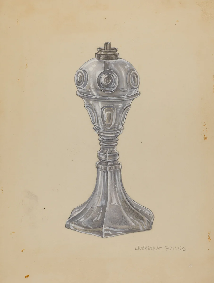 Lamp by Lawrence Phillips, index of american design, 1940
