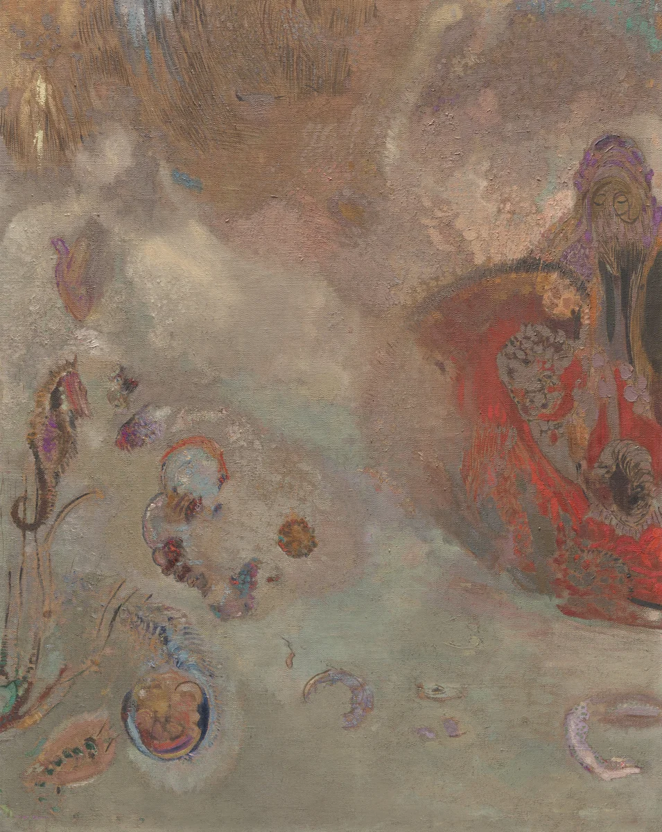 Underwater Vision by Odilon Redon, painting, 1910