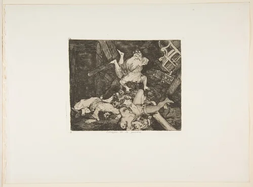 Plate 30 from "The Disasters of War" (Los Desastres de la Guerra): 'Ravages of war' (Estragos de la guerra) by Goya, print, 1810