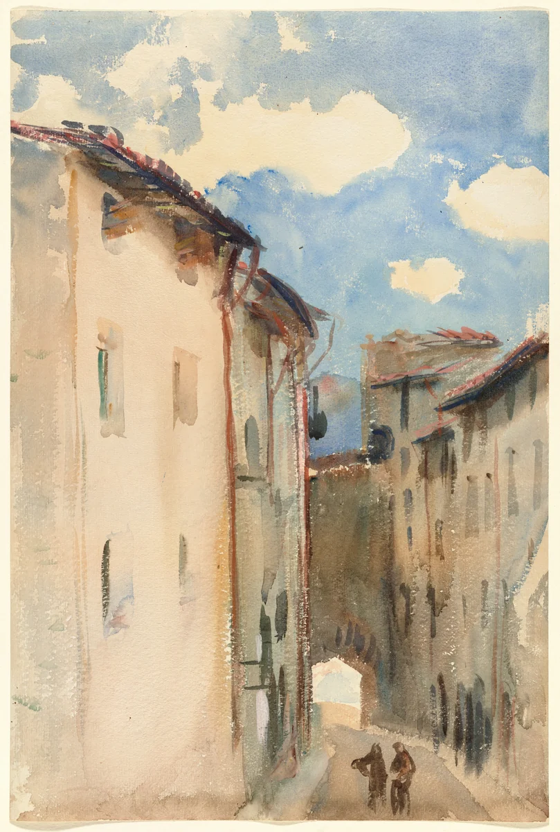 Camprodón, Spain by John Singer Sargent, drawing, 1892