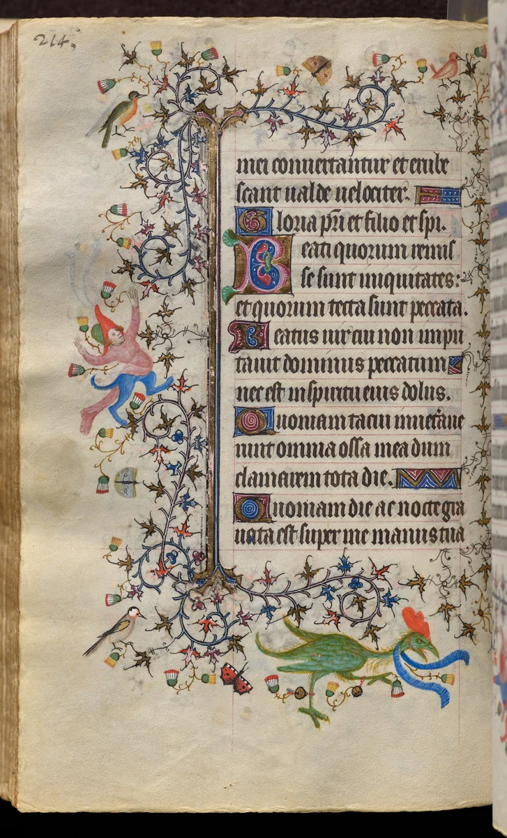 Hours of Charles the Noble, King of Navarre (1361-1425): fol. 107v, Text by Master of the Brussels Initials and Associates, book, 1400-1410