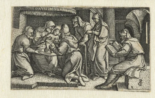 Besnijdenis van Christus by Unknown, print, 1534-1535