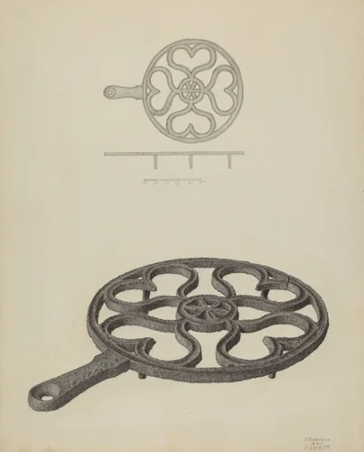 Pa. German Trivet by Salvatore Borrazzo
Jacob Lipkin, index of american design, 1940