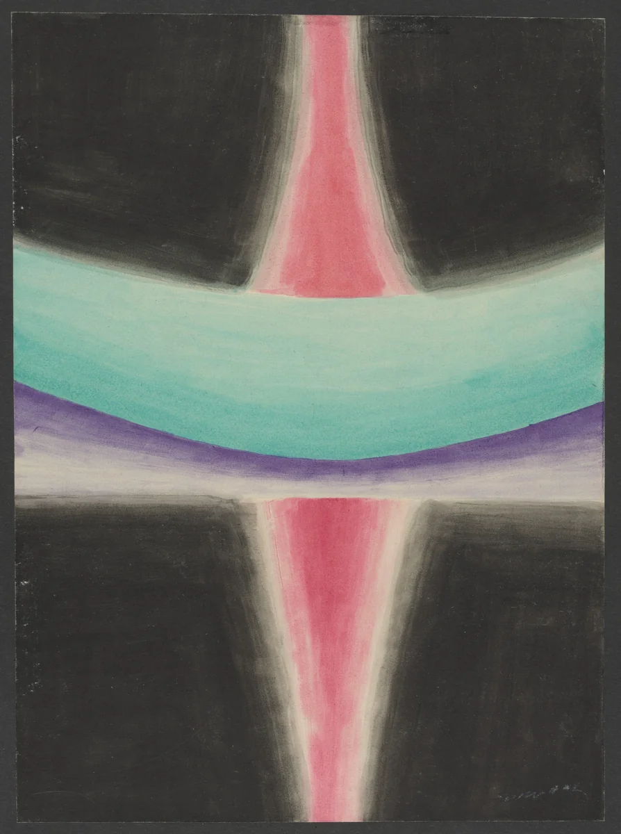 Colored Rhythm: Study for the Film by Léopold Survage, drawing, 1913