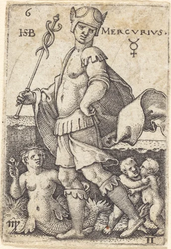 Mercury by Sebald Beham, print, 1539