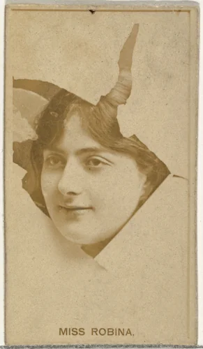 Miss Robina, from the Actors and Actresses series (N145-8) issued by Duke Sons & Co. to promote Duke Cigarettes by W. Duke, Sons & Co., photograph, 1890-1895