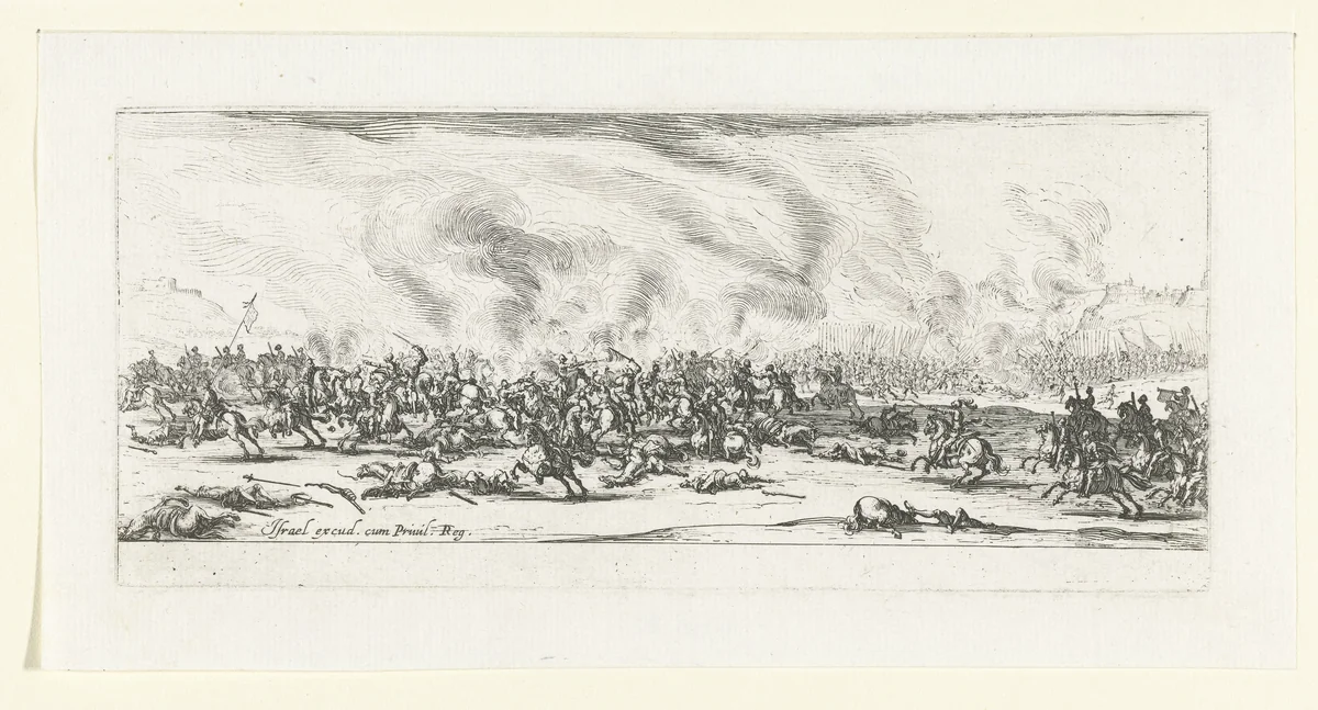 Veldslag by Jacques Callot, print, 1633