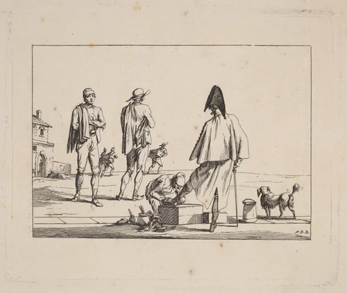 Décroteur et Ramoneur (Scraper and Chimney Sweep) by Jean Duplessis-Bertaux, print, 1798-1807