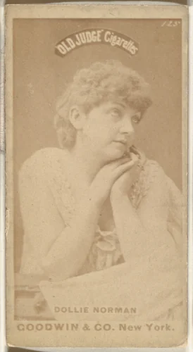 Dollie Norman, from the Actors and Actresses series (N171) for Old Judge Cigarettes by Goodwin & Company, photograph, 1886-1890