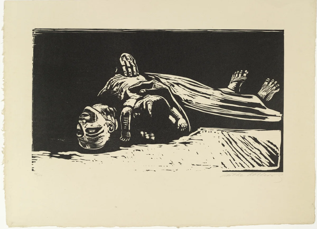 The Widow II (Die Witwe II), state VII/VII, plate 5 from War (Krieg) by Käthe Kollwitz, print, 1922