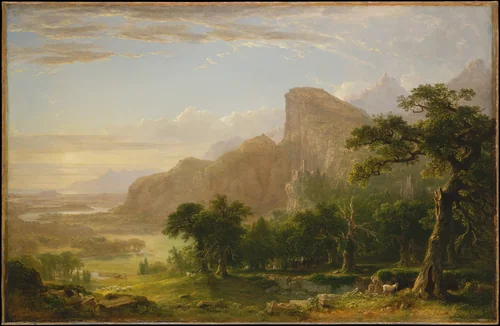 Landscape—Scene from "Thanatopsis" by Asher Brown Durand, artwork, 1850