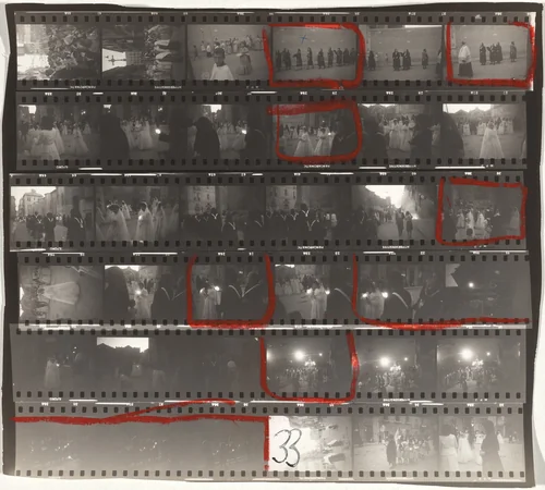 Valencia, Spain 33/Black White and Things 2 and 17 by Robert Frank, photograph, 1952