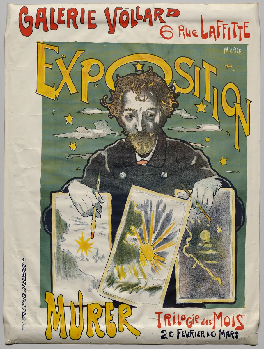 Trilogy of Months, state II by Eugène Murer, print, 1896-1906