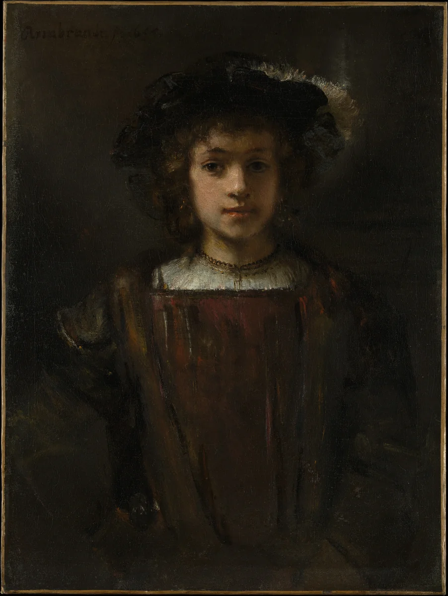 Rembrandt's Son Titus (1641–1668) by Rembrandt, painting, 1650-1883
