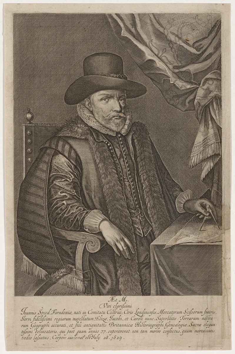 John Speed by Salomon Savery, print, 1632