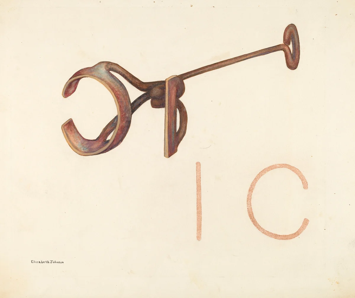 Branding Iron by Elizabeth Johnson, index of american design, 1942