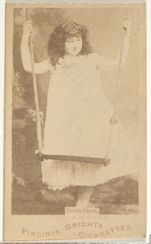 Hattie Stark, from the Actors and Actresses series (N45, Type 1) for Virginia Brights Cigarettes by Allen & Ginter, photograph, 1885-1891