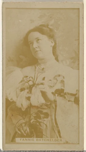 Fannie Batchelder, from the Actors and Actresses series (N145-8) issued by Duke Sons & Co. to promote Duke Cigarettes by W. Duke, Sons & Co., photograph, 1890-1895