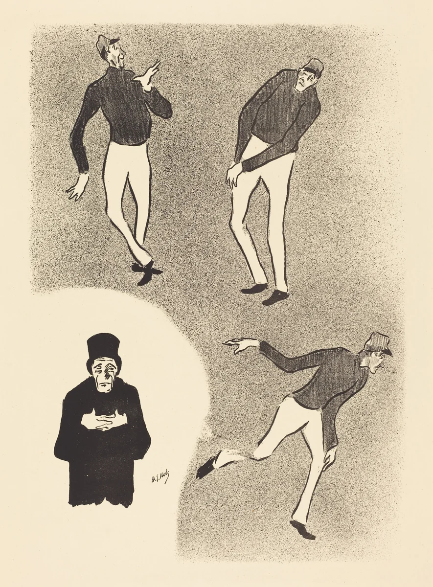 Clowns by Henri Gabriel Ibels, portfolio, 1893