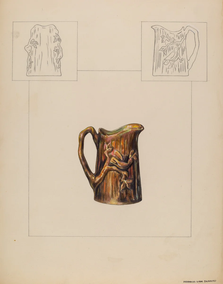 Pitcher (Individual Creamer) by Francis Law Durand, index of american design, 1935-1942
