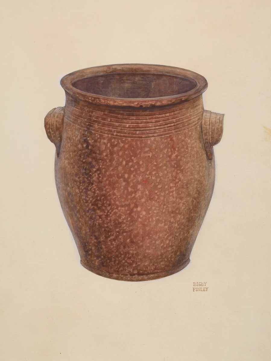 Pottery Jar by Bisby Finley, index of american design, 1939