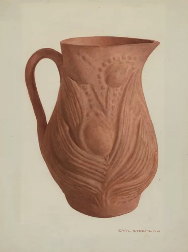 Pa. German Pitcher by Carl Strehlau, index of american design, 1939