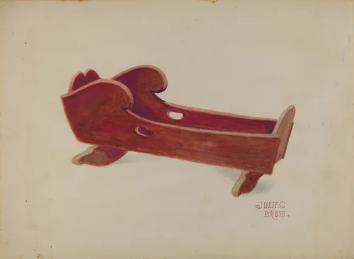 Doll Cradle by Julie C. Brush, index of american design, 1936