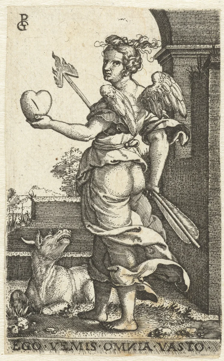 Wellust (Luxuria) by Unknown, print, 1539-1543