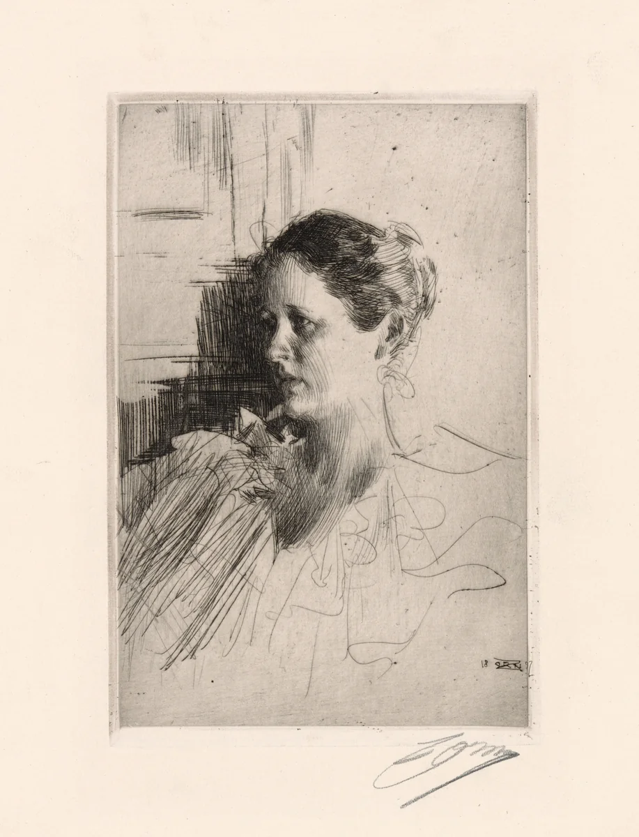 Mrs. Nagel by Anders Zorn, print, 1897