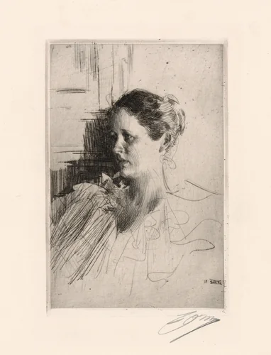 Mrs. Nagel by Anders Zorn, print, 1897