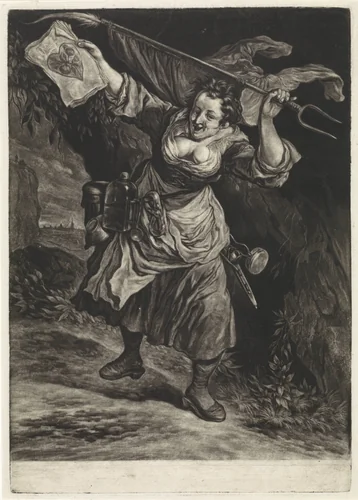 De Orangiste, 1695 by Cornelis Dusart, print, 1695-1704