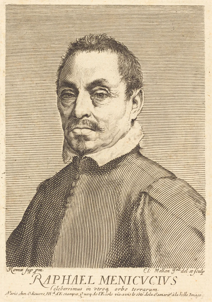 Raffaello Menicucci by Claude Mellan, print, 1598-1688