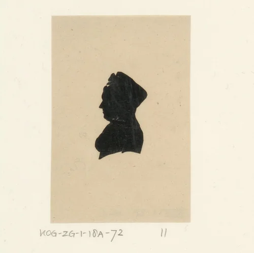 Silhouetportret van de weduwe G. Jansen by anonymous, other, 1775-1849