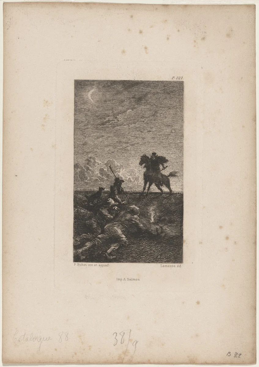 Thomas Le Hardouaye by Félix-Hilaire Buhot, print, 1847-1898