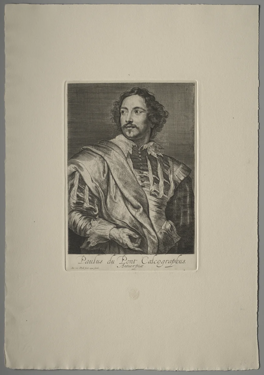 Paulus Pontius by Anthony van Dyck, print, 1630-1633