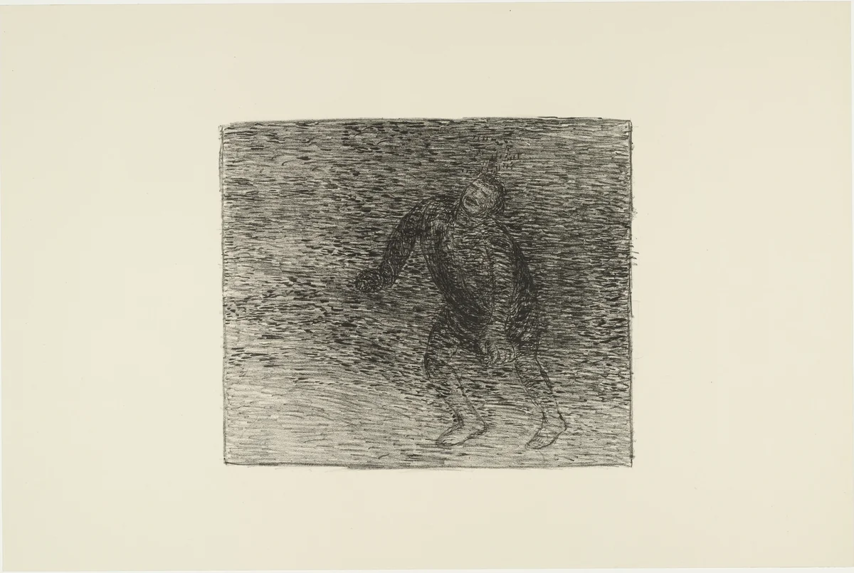 Cry in the Fog (Ruf im Nebel) from The Dead Day (Der tote Tag) by Ernst Barlach, print, 1910