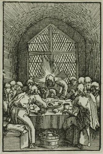 The Last Supper, from The Fall and Redemption of Man by Albrecht Altdorfer, print, 1510-1518
