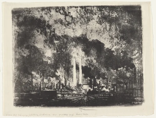 Oil Refining, Whiting, Indiana by Joseph Pennell, print, 1915