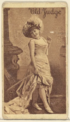 Actress from the Old Judge series (N167) for Old Judge Cigarettes by Goodwin & Company, print, 1886