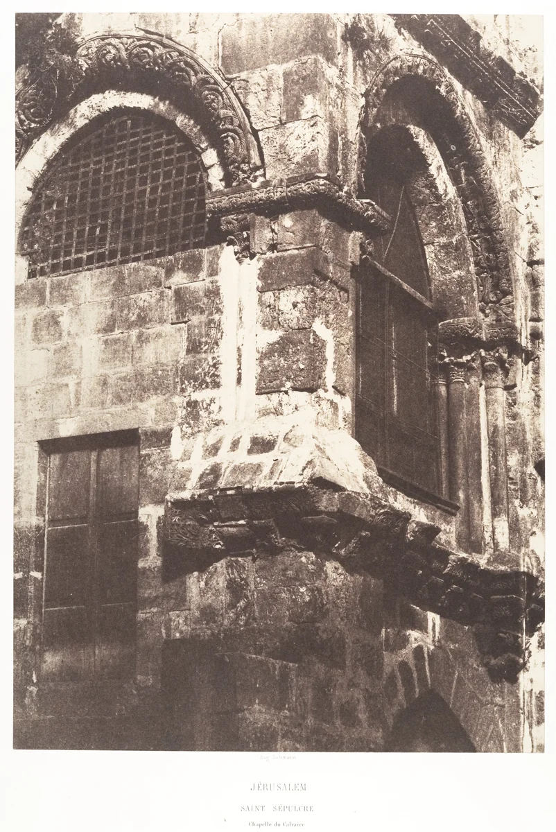 Jérusalem, Saint-Sépulcre, Chapelle du Calvaire by Auguste Salzmann, photograph, 1854-1859