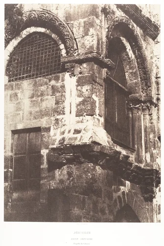 Jérusalem, Saint-Sépulcre, Chapelle du Calvaire by Auguste Salzmann, photograph, 1854-1859