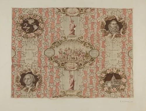 Printed Cotton - Historical by E.A. Smaller, index of american design, 1940