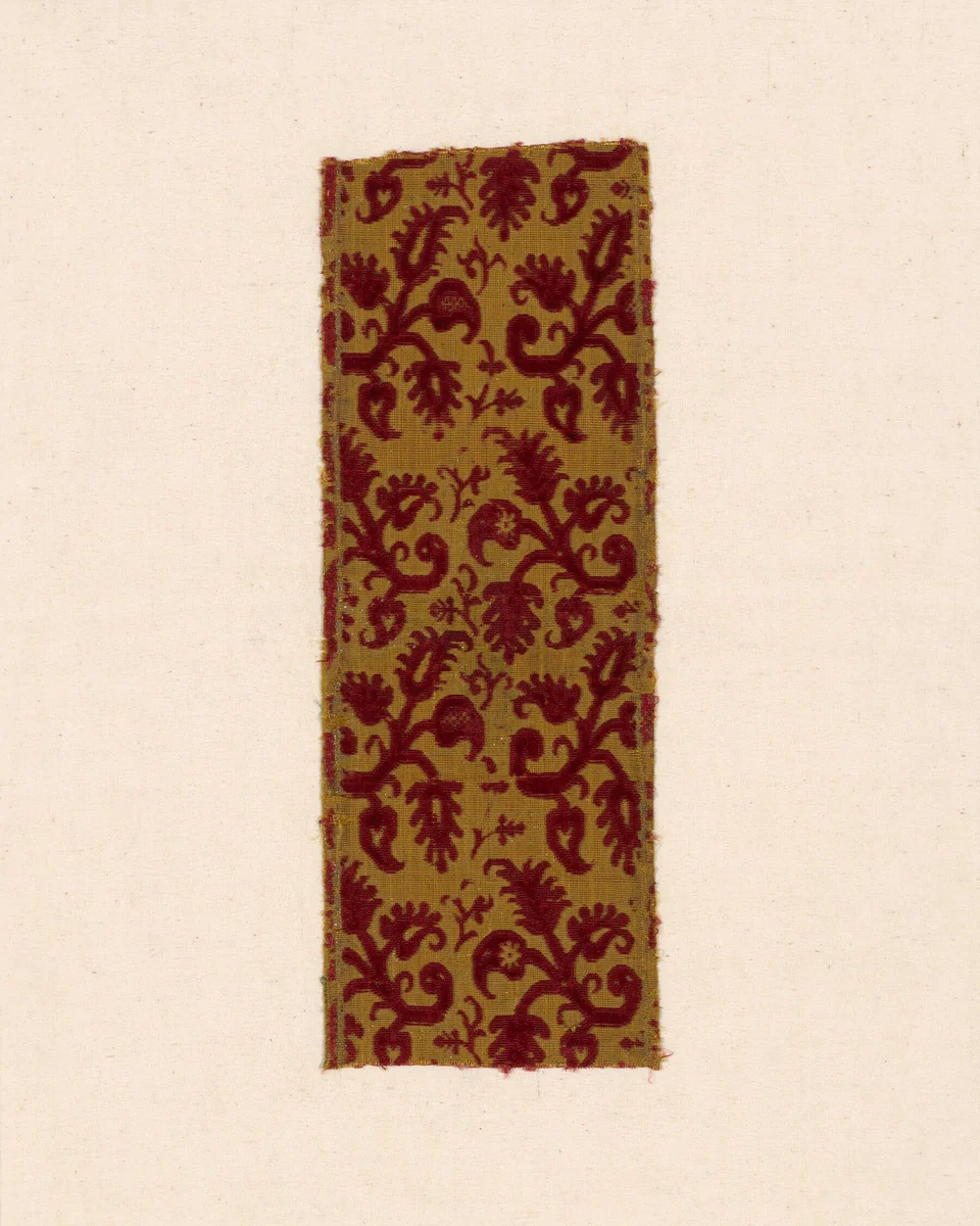 Fragment by Italy, textile, 1601-1625