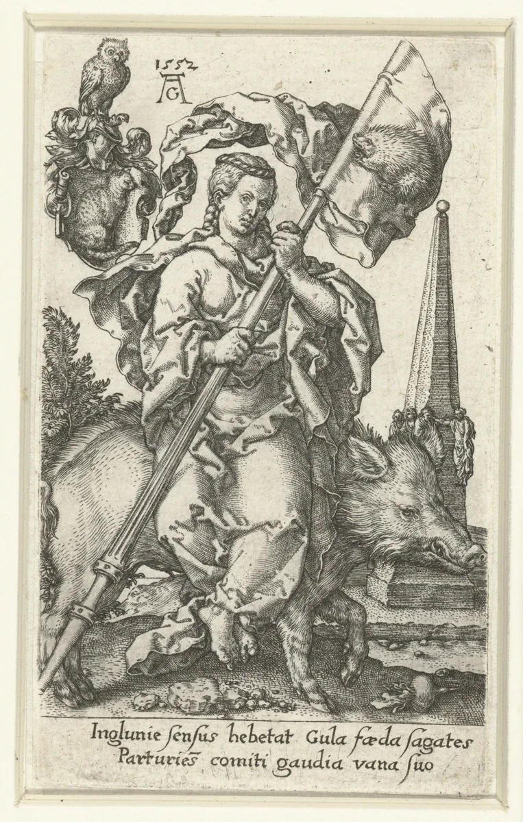 Vraatzucht by Unknown, print, 1552