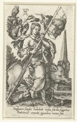 Vraatzucht by Unknown, print, 1552