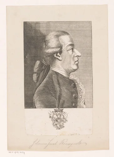 Portret van Johannes Jacobus Romagnolo by Johann Michael Zell, print, 1778