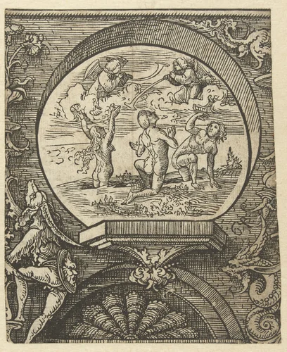 De opstanding van de doden by Jacob Cornelisz van Oostsanen, print, 1520