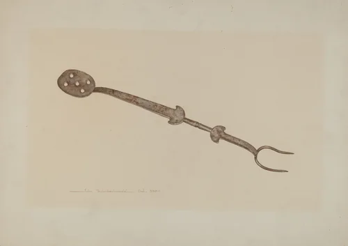 Fork by John Swientochowski, index of american design, 1935-1942