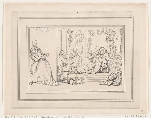 Comforts of Bath, Plate 6 by Thomas Rowlandson, print, 1798