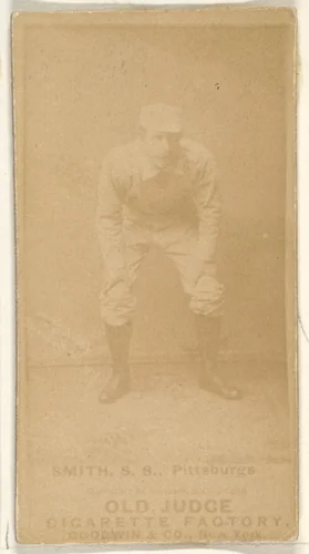 Charles Marv "Pop" Smith, Shortstop, Pittsburgh, from the Old Judge series (N172) for Old Judge Cigarettes by Goodwin & Company, photograph, 1888